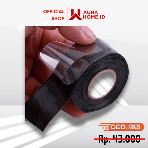 Lakban Isolasi Pipa Ledeng Waterproof 25 mm x 3 m / Lakban Perekat Isolasi Solasi Lem  Ajaib Khusus 