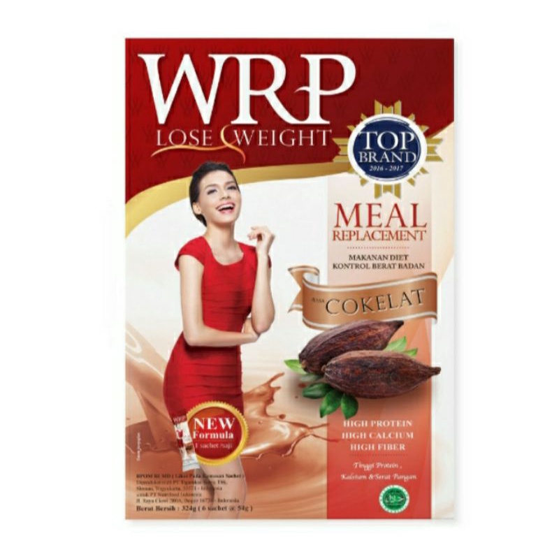 

WRP Meal Replacement Cokelat 324Gr 6 Sachet x 54gr