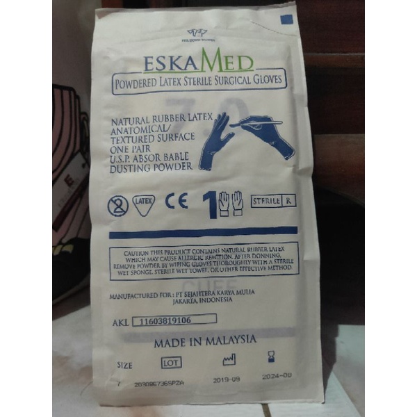 Handscoon Steril Eskamed