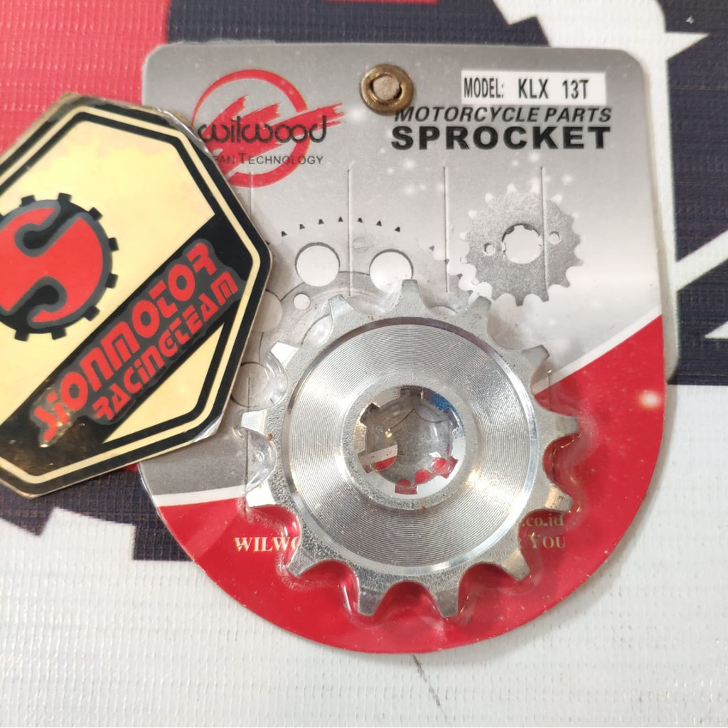 428-13T Gear Depan / Gir Depan / Front Sproket 428 Kawasaki KLX 150 13T Wilwood