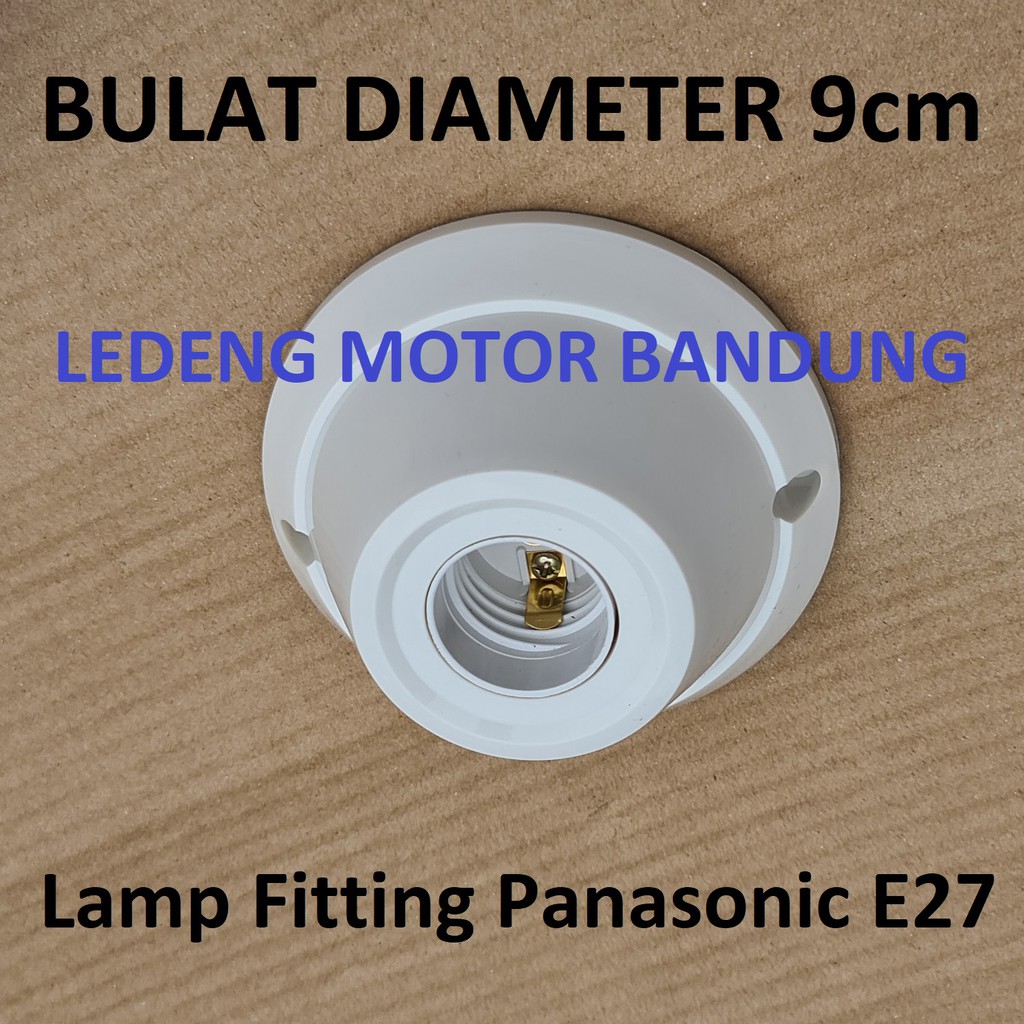 Lamp Fitting Panasonic E27 Fiting Lampu Plafon Rumah Bulat Kotak