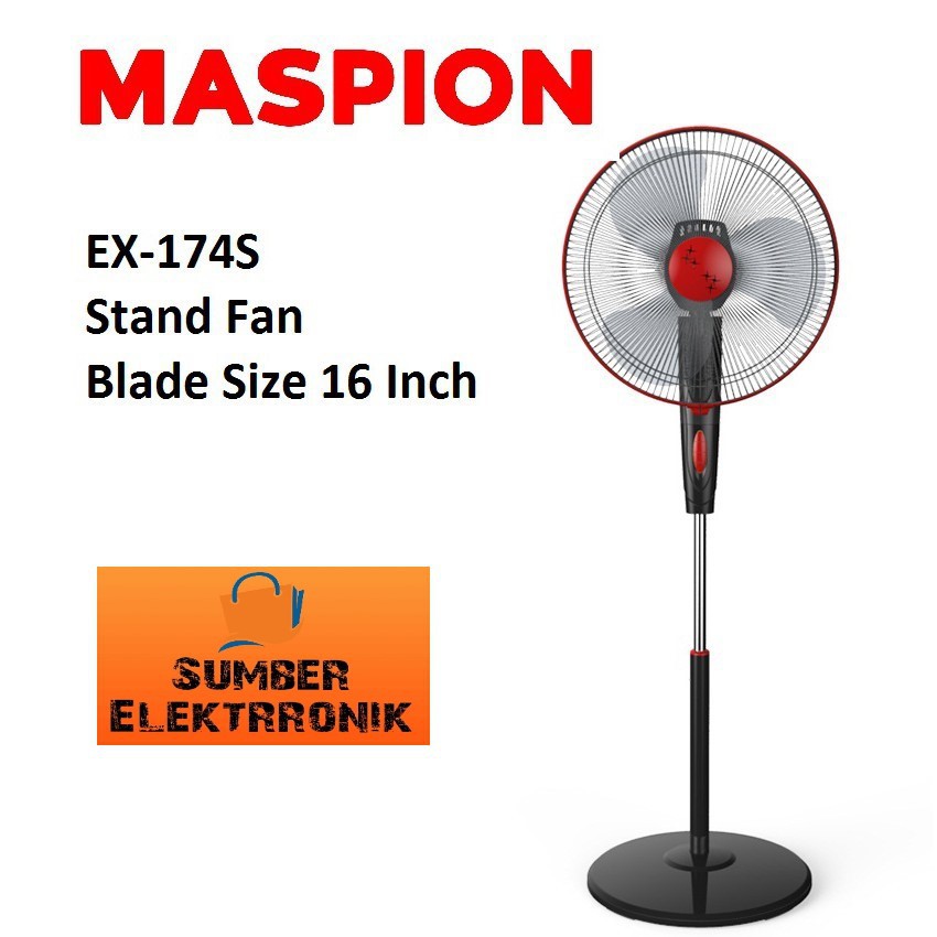 Maspion Stand Fan Kipas Angin Berdiri EX - 174 S (16 Inch)