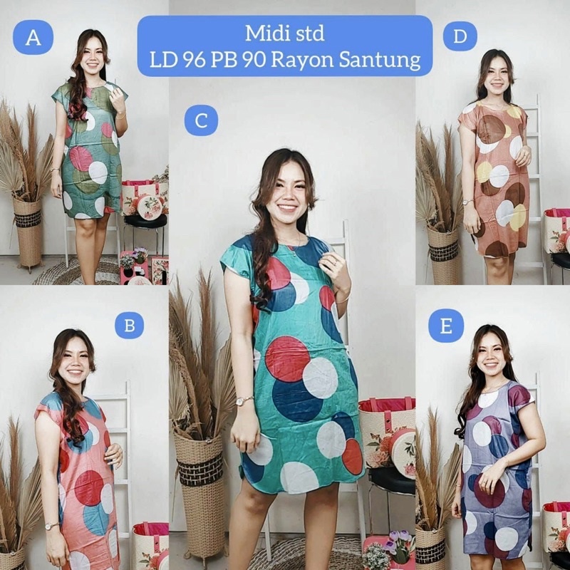 Daster Midi - Polkadot