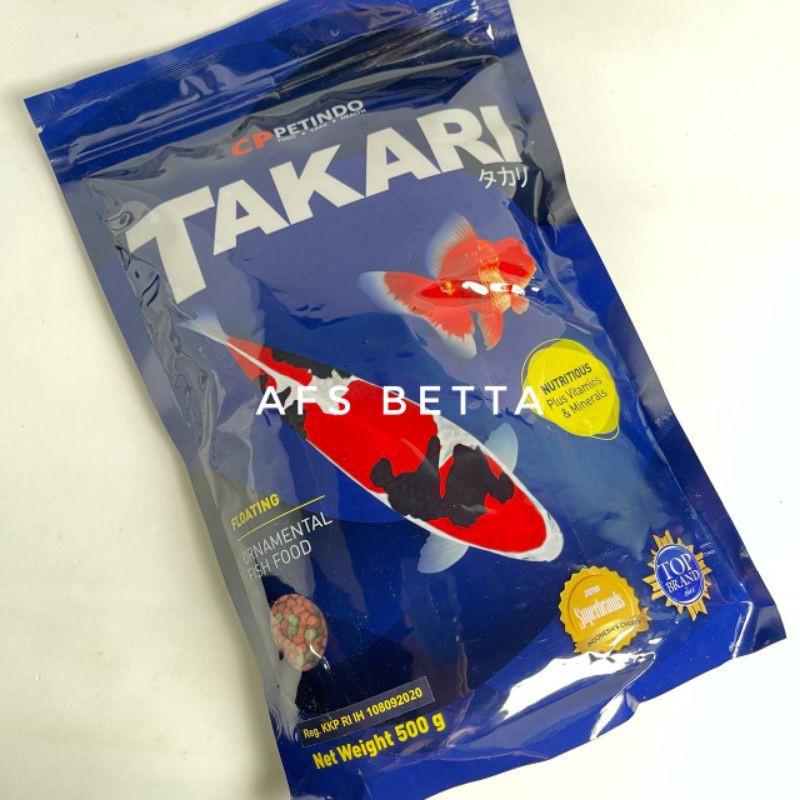 Pakan Pelet Ikan Takari 500gram size 2mm