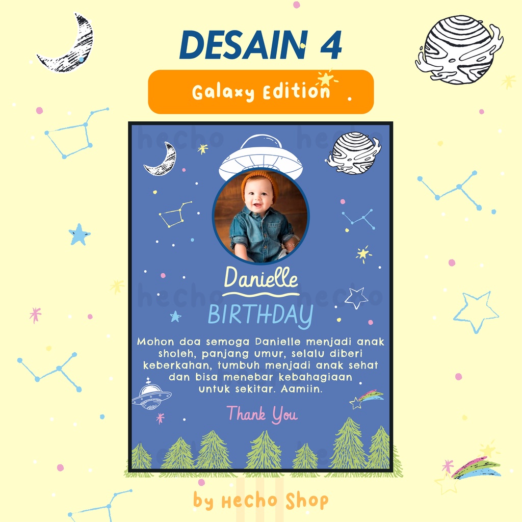 Stiker Ulang Tahun Anak / Tasyakuran Kelahiran / Stiker Ultah / Stiker Tumpeng Mini