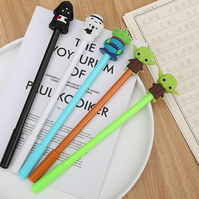 

TOP PRODUK COD 1 LUSIN PULPEN GEL MOTIF KARAKTER STAR WARS LUCU IMUT / BOLPEN GEL KARAKTER PP121 C@D