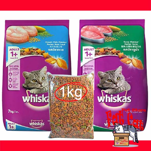 Makanan Kucing Whiskas 1Kg repack