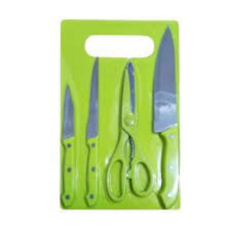 Pisau Set  , 013P , kitchen cutlery,Talenan Telenan Knife Set  Lengkap