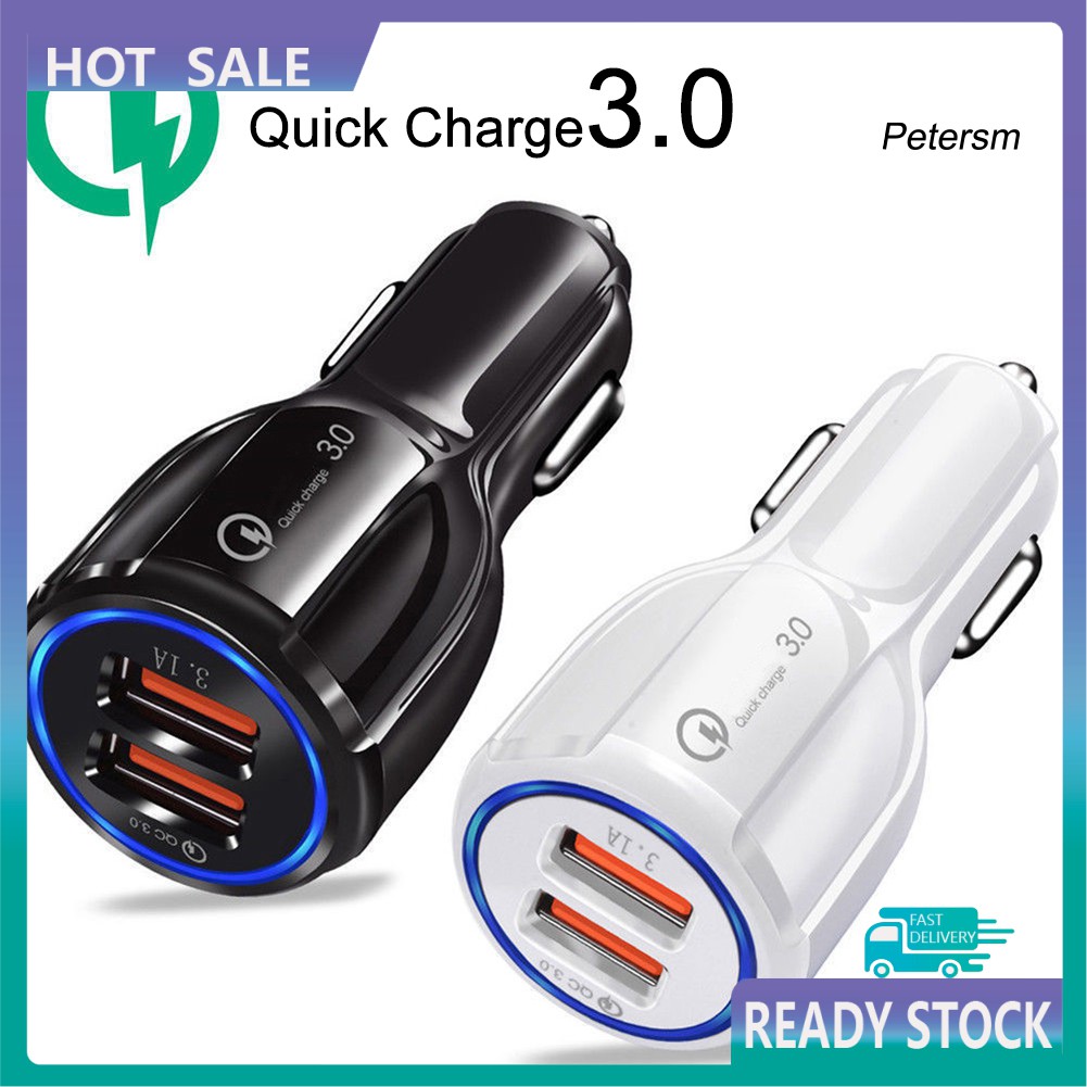 Rxxqc3.0 Charger Mobil 36w Dengan 2 Port Usb