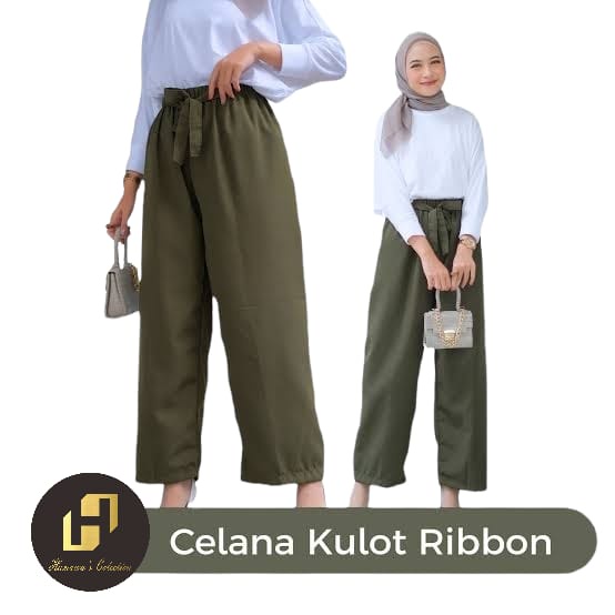 CELANA KULOT RIBBON PANST /panjang 90 cm. lingkaran paha 60 cm. Lingkaran pinggang : 50 melar sampai 80 cm. -/+ / CELANA KULOT / KULOT RIBBON / KULOT WOLFIS / CELANA KULOT WOLFIS PREMIUM / KULOT /