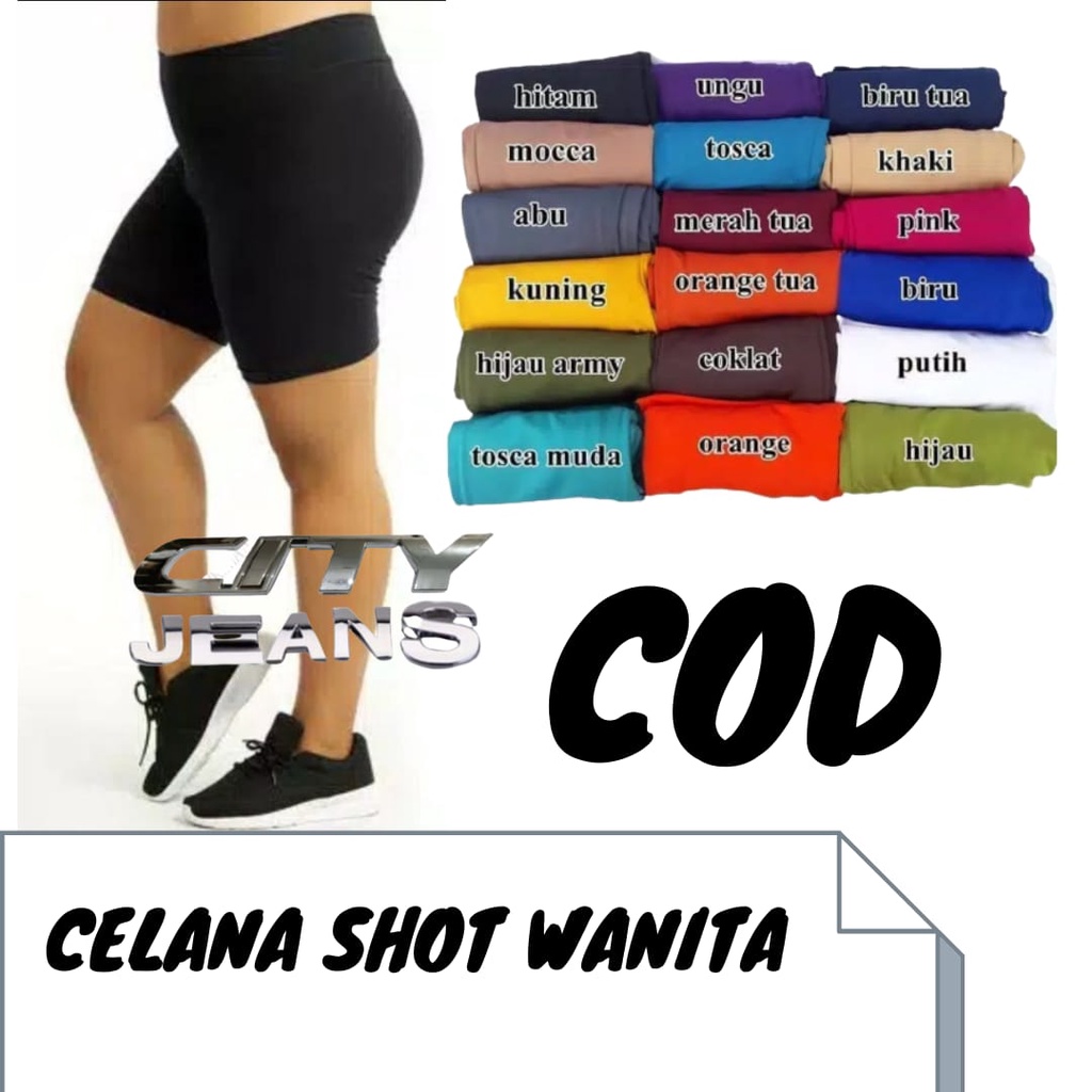 Celana Leging Pendek JUMBO Short BB 55-90kg Legging Shot Strit Sot Daleman Wanita JUMBO..-