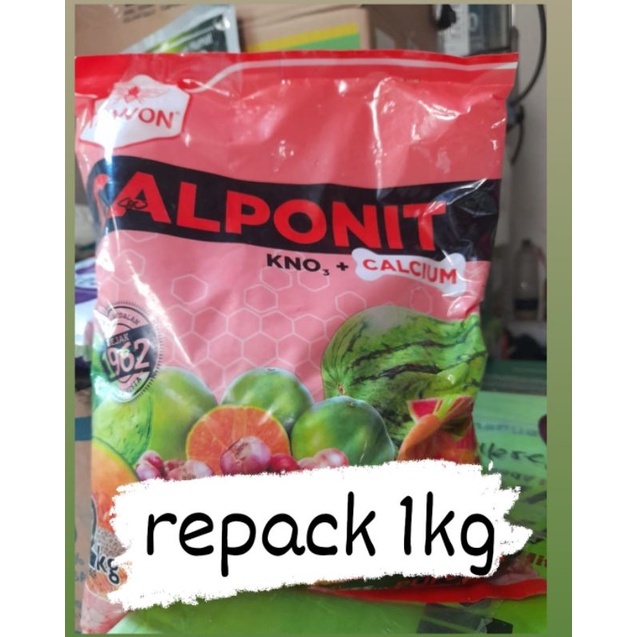 Pupuk Kno3 Merah Calponit Cap Tawon KNO3 plus Calsium Kemasan Repack 1KG