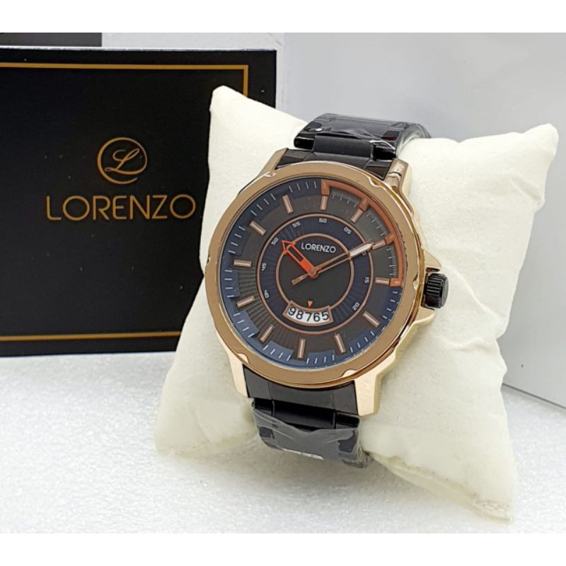 Jam Tangan Pria Lorenzo Original Rantai Water Resist