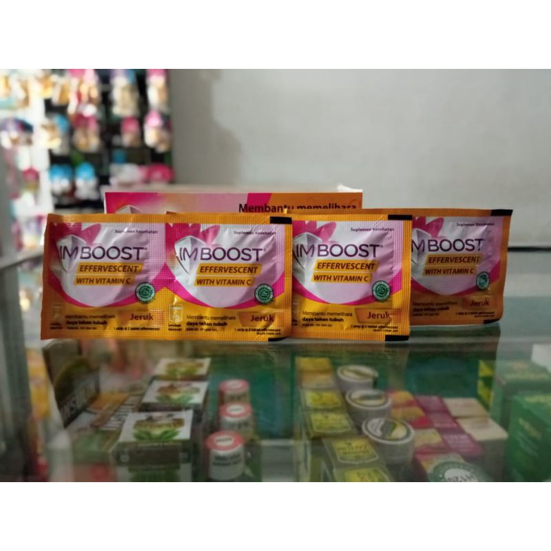 Imboost Effervescent With Vitamin C 1 strip isi 2Tablet