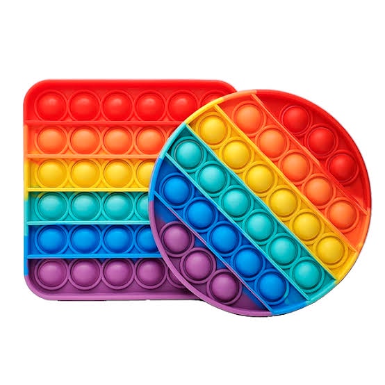 H80 POP IT MURAH RAINBOW fidget push Pop Its Fidget-1