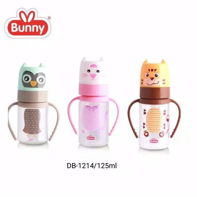 Lustybunny DB1214 &amp; DB2414 Botol Susu dengan pegangan 125ml &amp; 250ml