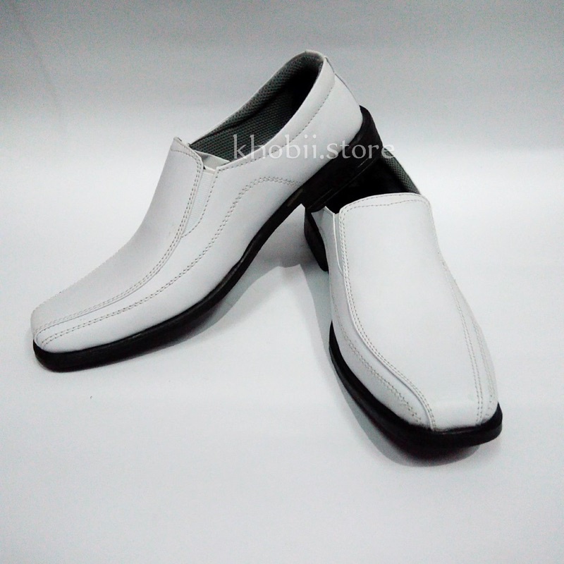 Sepatu Pantofel Pria Sepatu Formal Sepatu Pantofel Putih