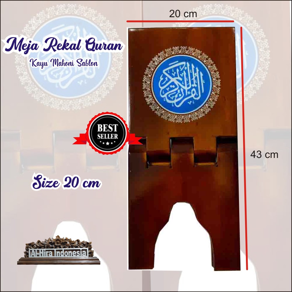 Rekal,Meja,tatakan,Dudukan Alquran Termurah (Sablon) Size 20