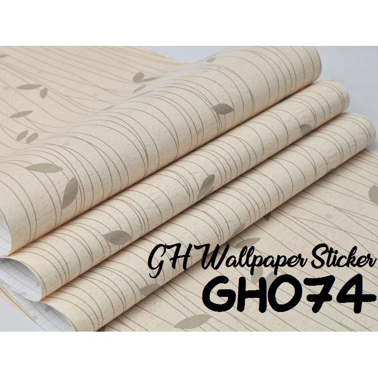 Wallpaper Dinding Kamar Tidur 45cm X 8meter Wallpaper Stiker Motif Daun Cokelat