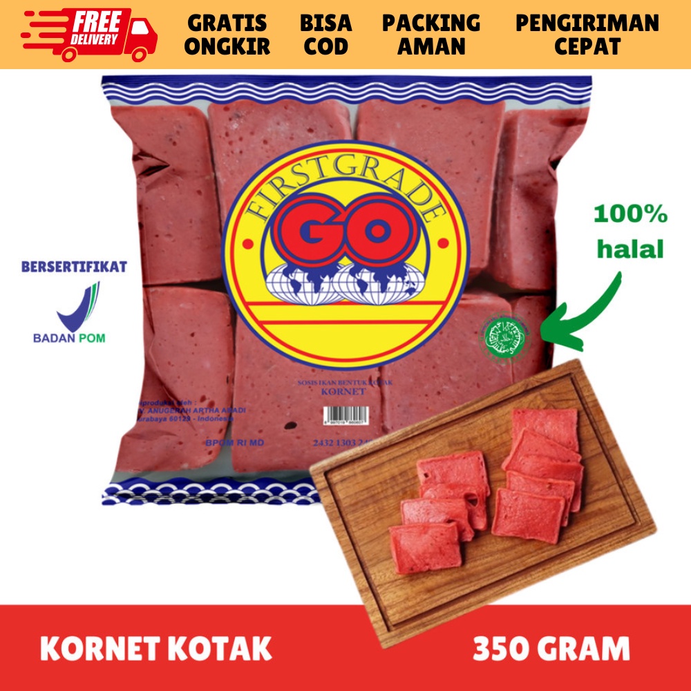 Jual Frozen Food Go Kornet Ikan Kotak Isi Gr Makanan Instan Bakso Sosis Nugget Bpom