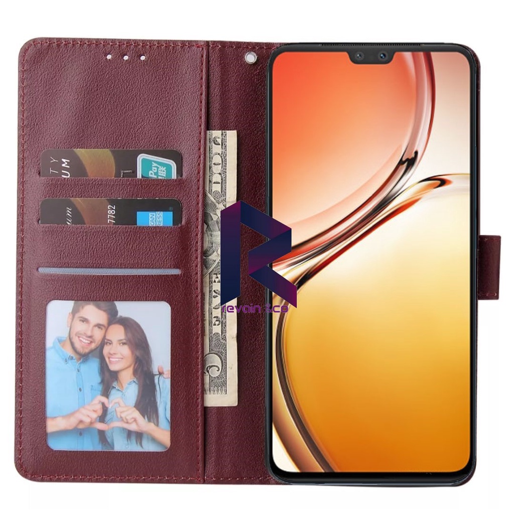 NEW VIVO V23 5G CASE FLIP WALLET LEATHER KULIT PREMIUM SARUNG BUKA TUTUP FLIP CASE VIVO V23 5G