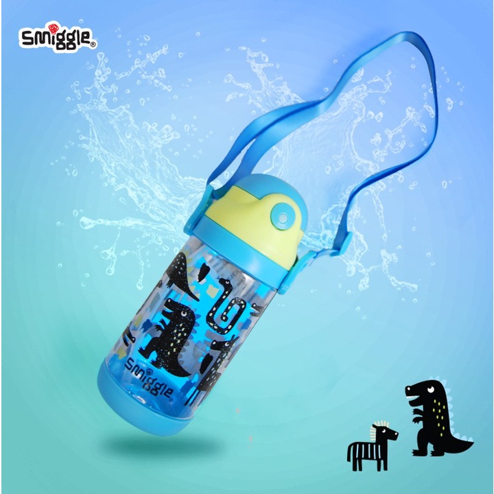 Smiggle botol minum dengan sedotan 500ml V4017