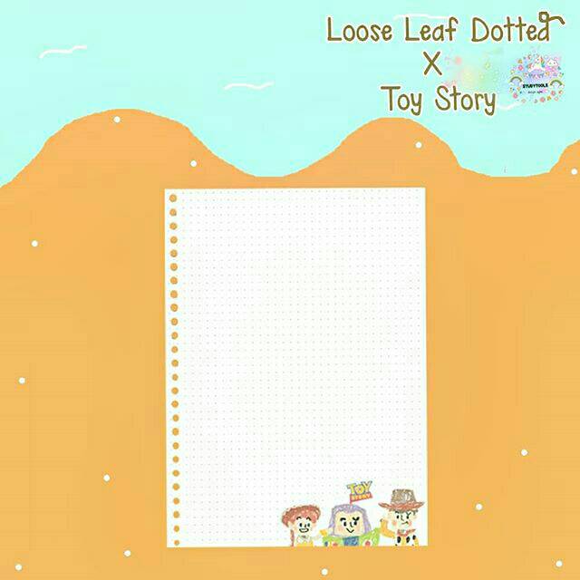 

LOOSE LEAF DOTTED X TOY STORY