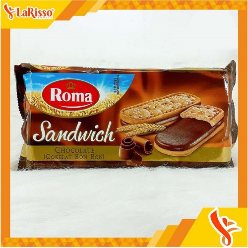 

ROMA BISKUIT SANDWICH COKELAT BON BON 189GR