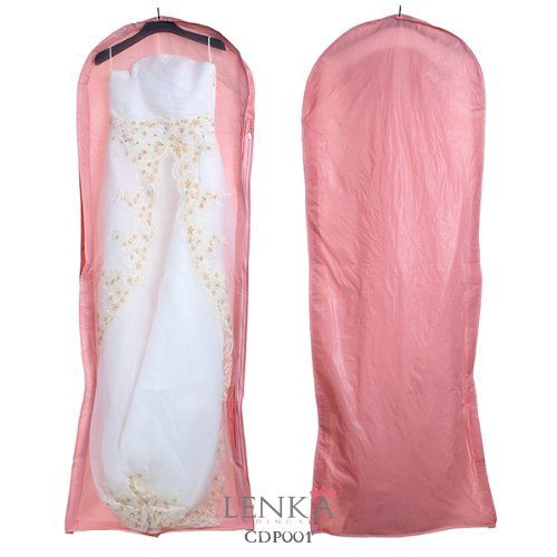 [READY STOCK] COVER PELINDUNG GAUN DRESS PESTA PENGANTIN PINK 150CM CDP001