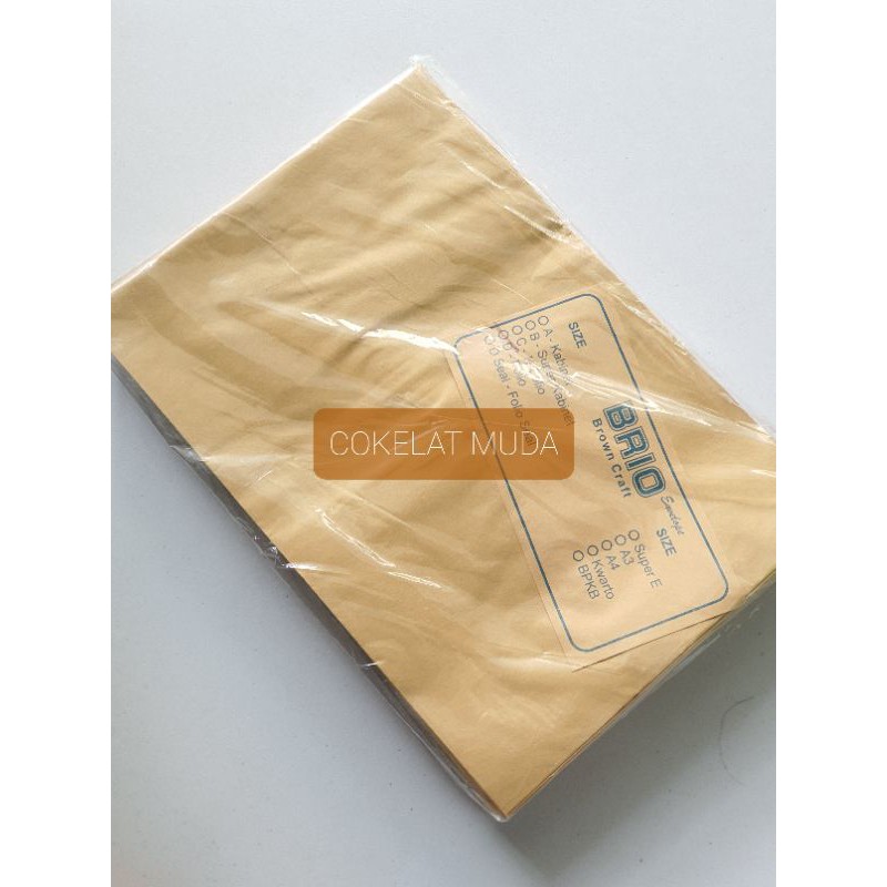 

Amplop Cokelat Folio BRIO (Pack)