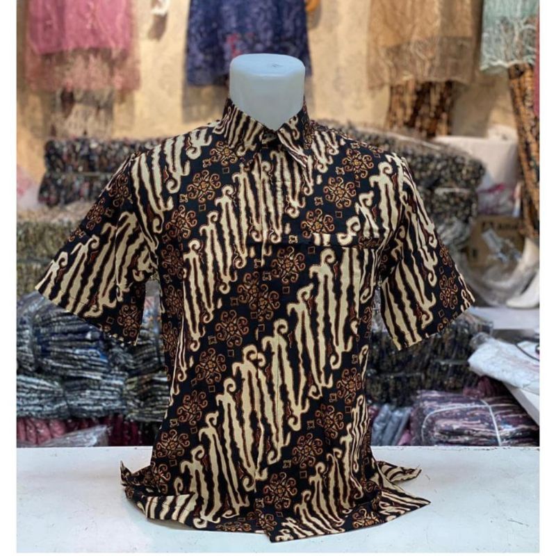 KEMEJA PENDEK BATIK MEWAH / BATIK PRIA TERBARU / KEMEJA PENDEK PESTA / KEMEJA MODERN