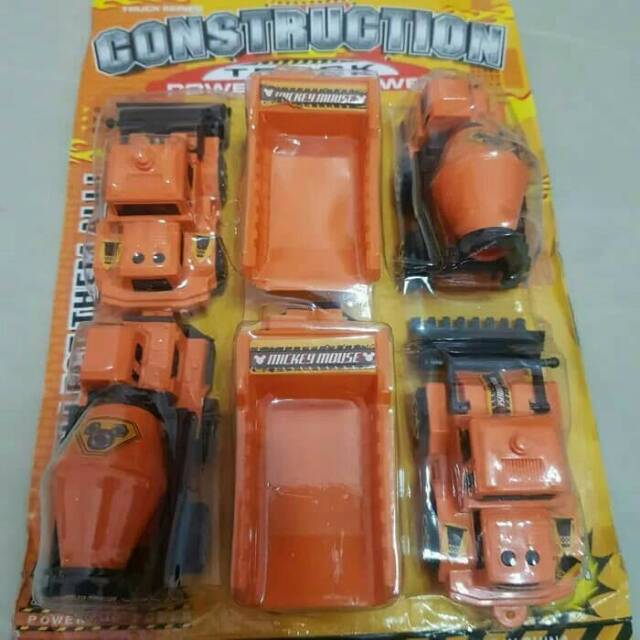 Diecast Miniatur Mobil Tambang - Set Diecast Mobil Truk Kontruksi