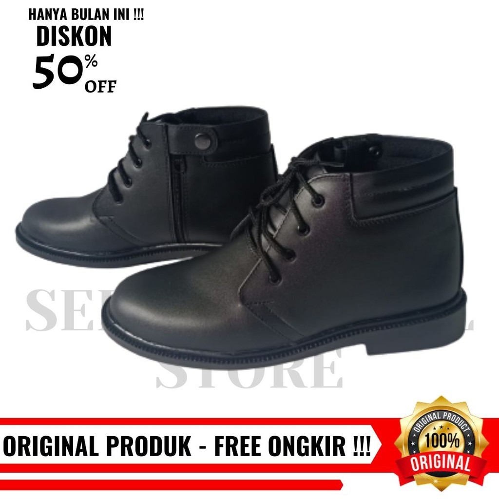 Sepatu PDH Dof 03 TNI AD Resliting Dinas PDH Pria Satpam Security Polri Polisi Berkualitas - KY03