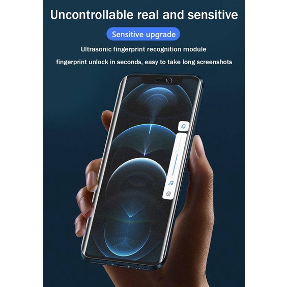 Anti-fingerprint screen protectors For iPhone 11 12 Pro Max Mini Hydrogel Film For iPhone 7 8 Plus X XS Max XR SE 2020 Film Glas