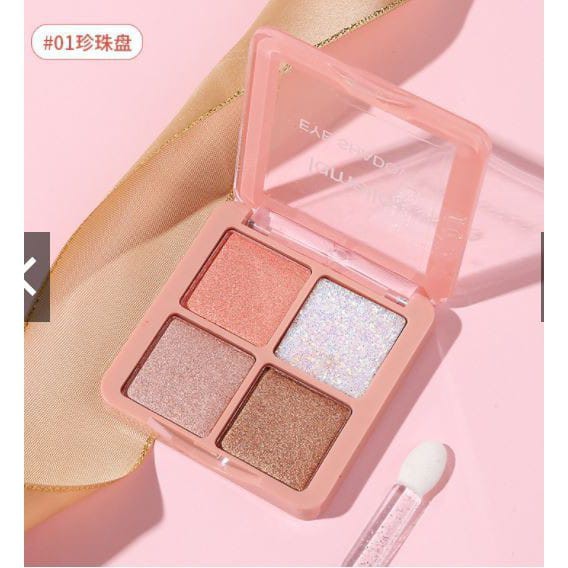 Lameila Eyeshadow 4 Warna Kombinasi Glitter Tahan Lama HK5086