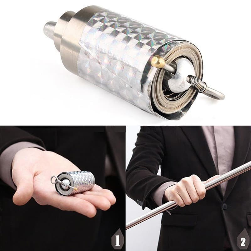 Tongkat Sulap Appearing Metal Cane Magic Trick 120cm Mstk-002 - Silver