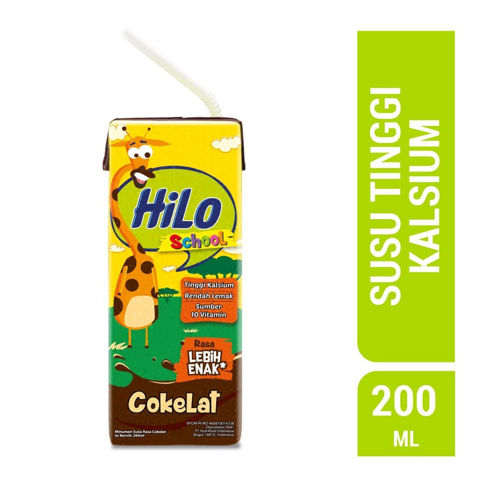 

PROMO HILO SCHOOL CHOCOLATE 200ML (24 PACK) - SUSU TINGGI KALSIUM TERMURAH