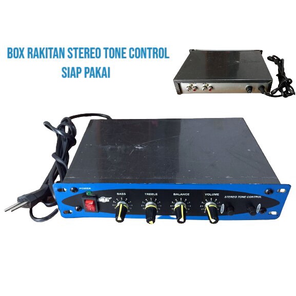 BOX RAKITAN POWER STEREO TONE CONTROL SIAP PAKAI