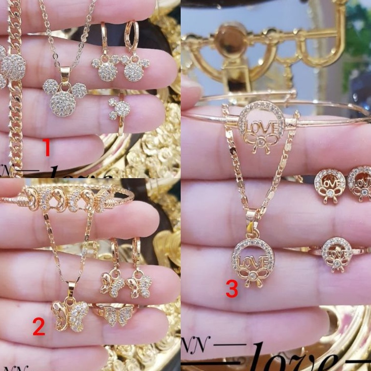 Xuping Set Perhiasan Gelang dan Cincin Wanita K228V