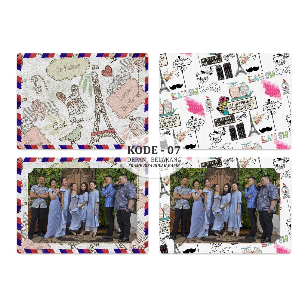 Frame Photobooth / fotobooth ukuran 4R bahan Karton tebal 310gr | Kode - 07