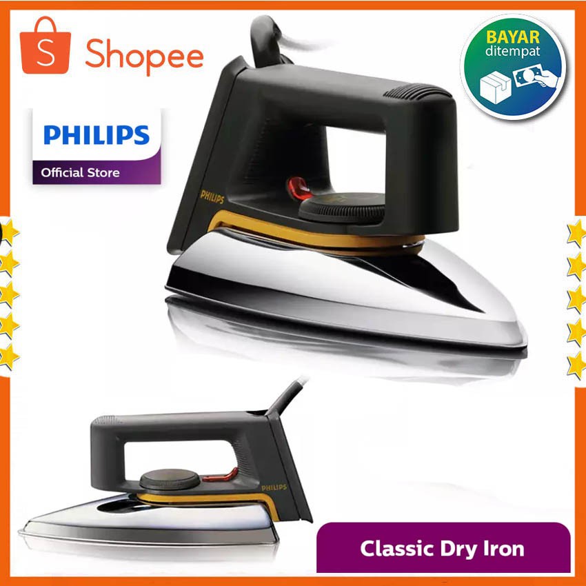 Philips Dry Iron - HD1172 bahan berkualitas