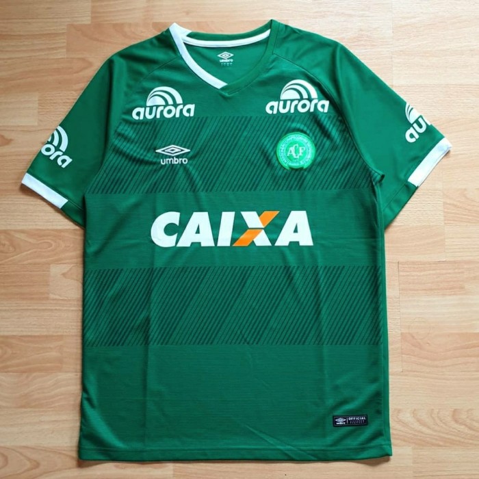 Jersey Chapecoense Home 2016-2017 Baju Bola Brazil Brasil Grade Ori