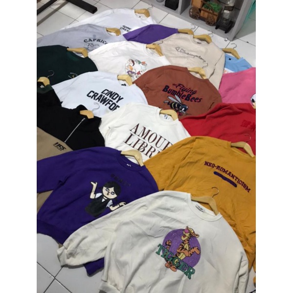 Borongan Crewneck Oversize Lengan Balon - H20