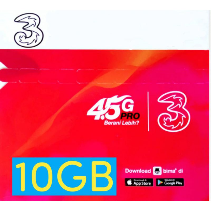 [GROSIR]KARTU PAKET TRI 22GB+UNLIMITED