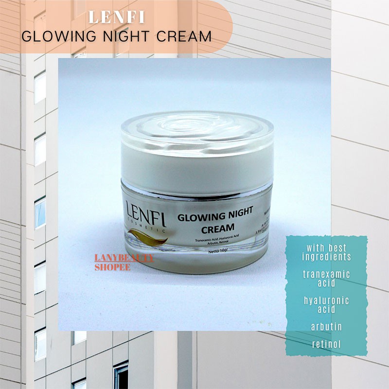 Lenfi Glowing Night Cream krim malam glowing istimewa