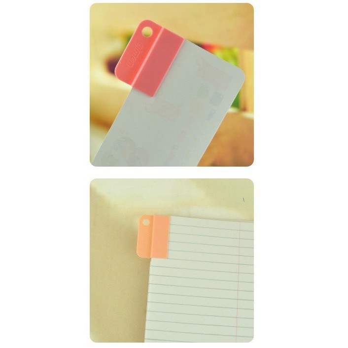 TBI 6pc Pembatas Penanda Buku Rainbow Easy Clip Paper Folder Memo Bookmark