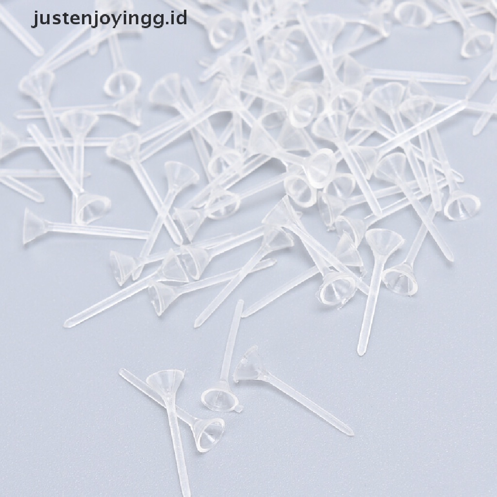 500 Pcs / Lot Pin Pad Kosong Bahan Plastik Untuk Membuat Perhiasan Anting Stud