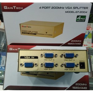 VGA SPLITTER 4 PORT (1 PC/Notebook - 4 MONITOR)