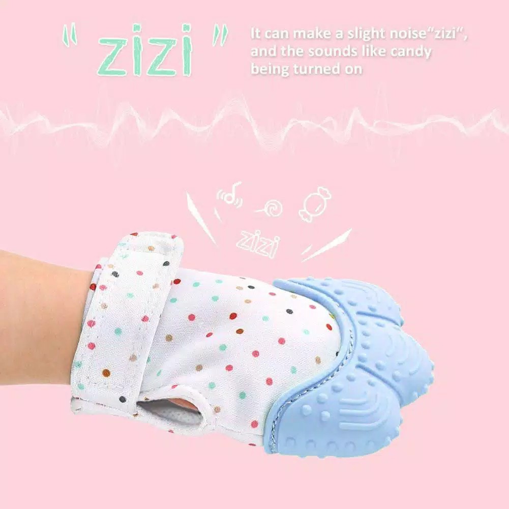 Sarung Tangan Gigitan Bayi ( Mitten Teether  Baby Gloves /  Cover Penutup Tangan Bayi )