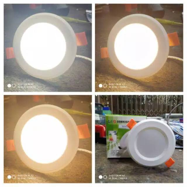 Lampu downlight 5 wat 3 warna